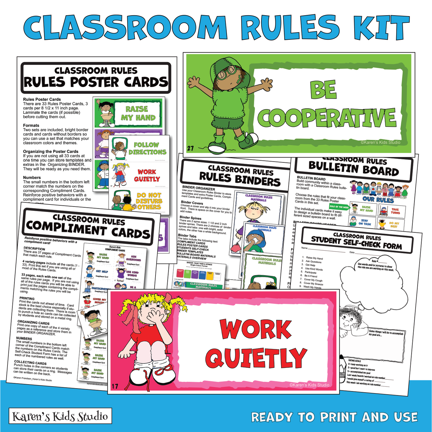 CLASSROOM EXPECTATIONS_RULES Bulletin Board Kit (Karen's Kids Printables)