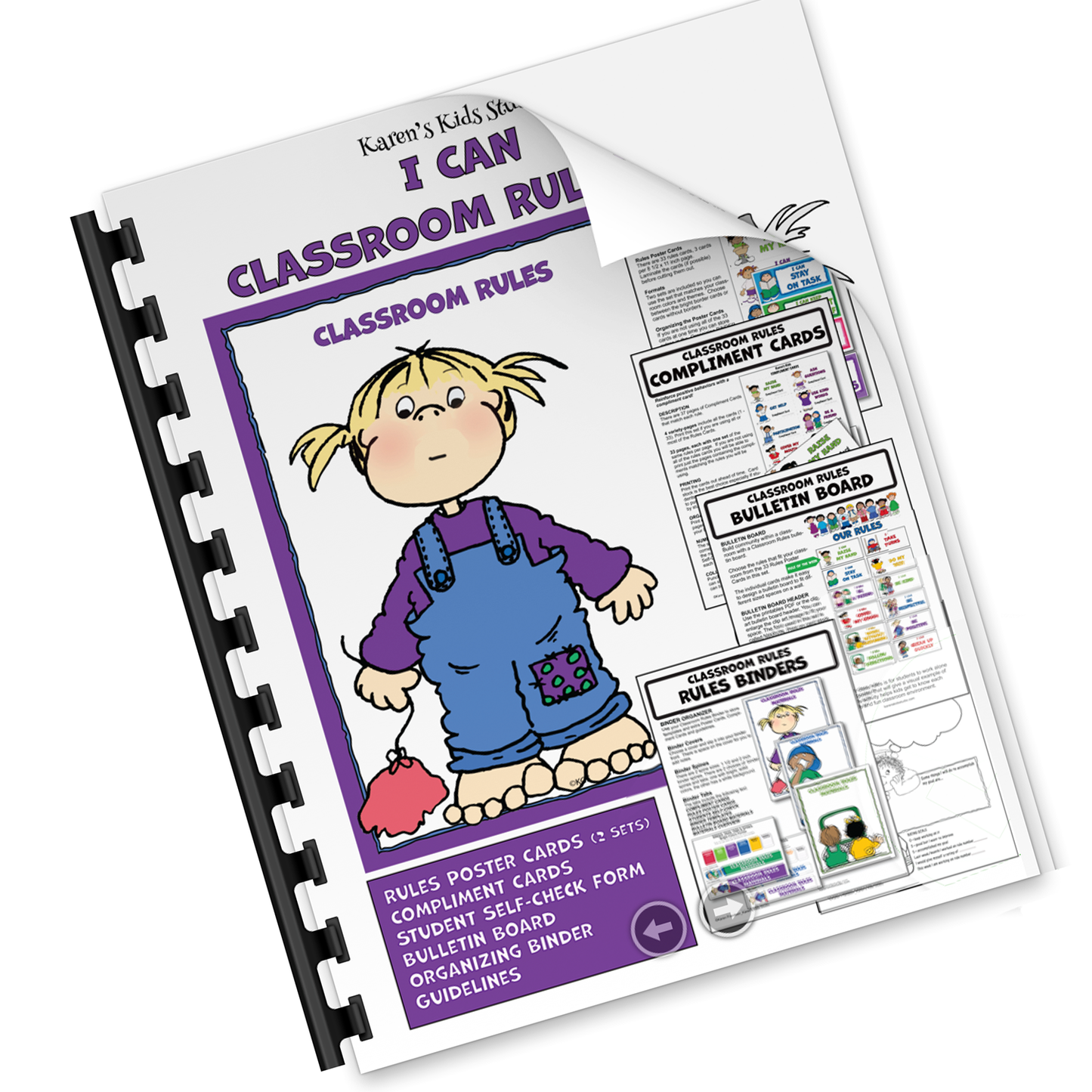 CLASSROOM EXPECTATIONS_RULES Bulletin Board I CAN Language (Karen's Kids Printables)