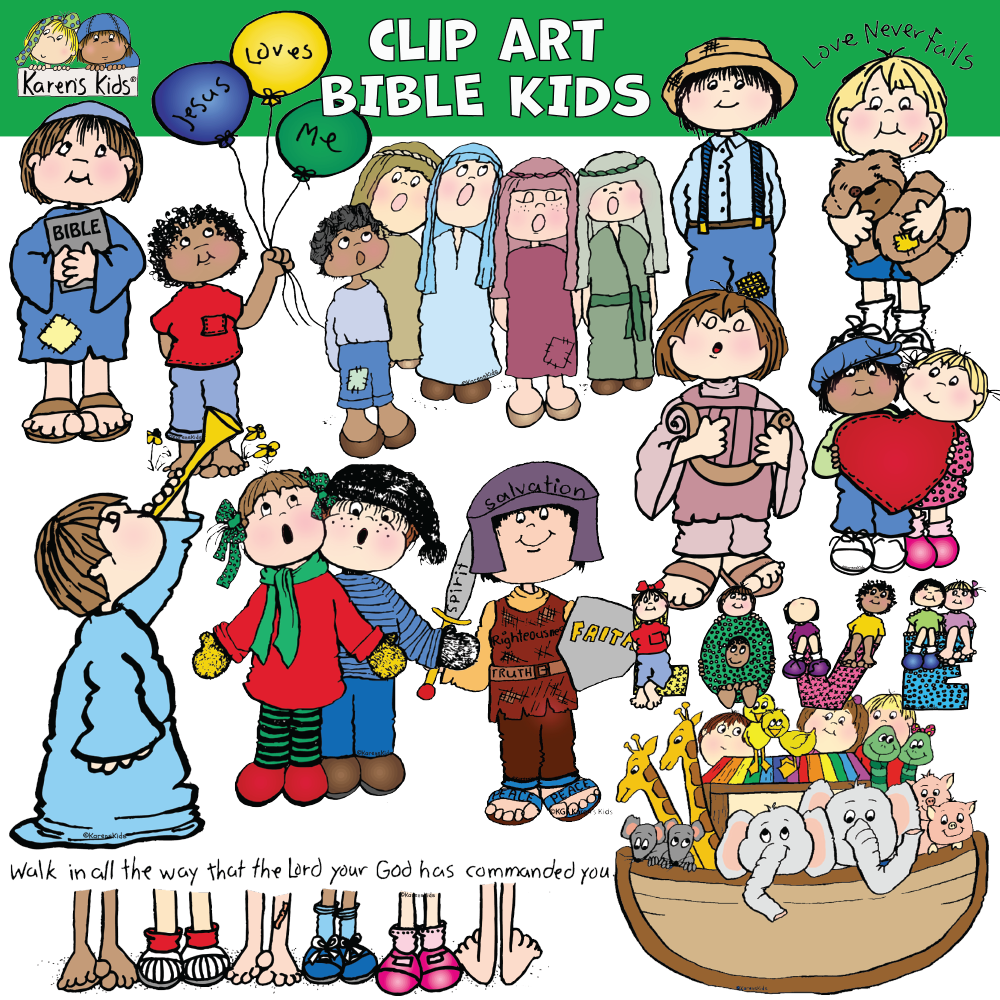 Clipart Bible Kids (Karen's Kids Clipart)