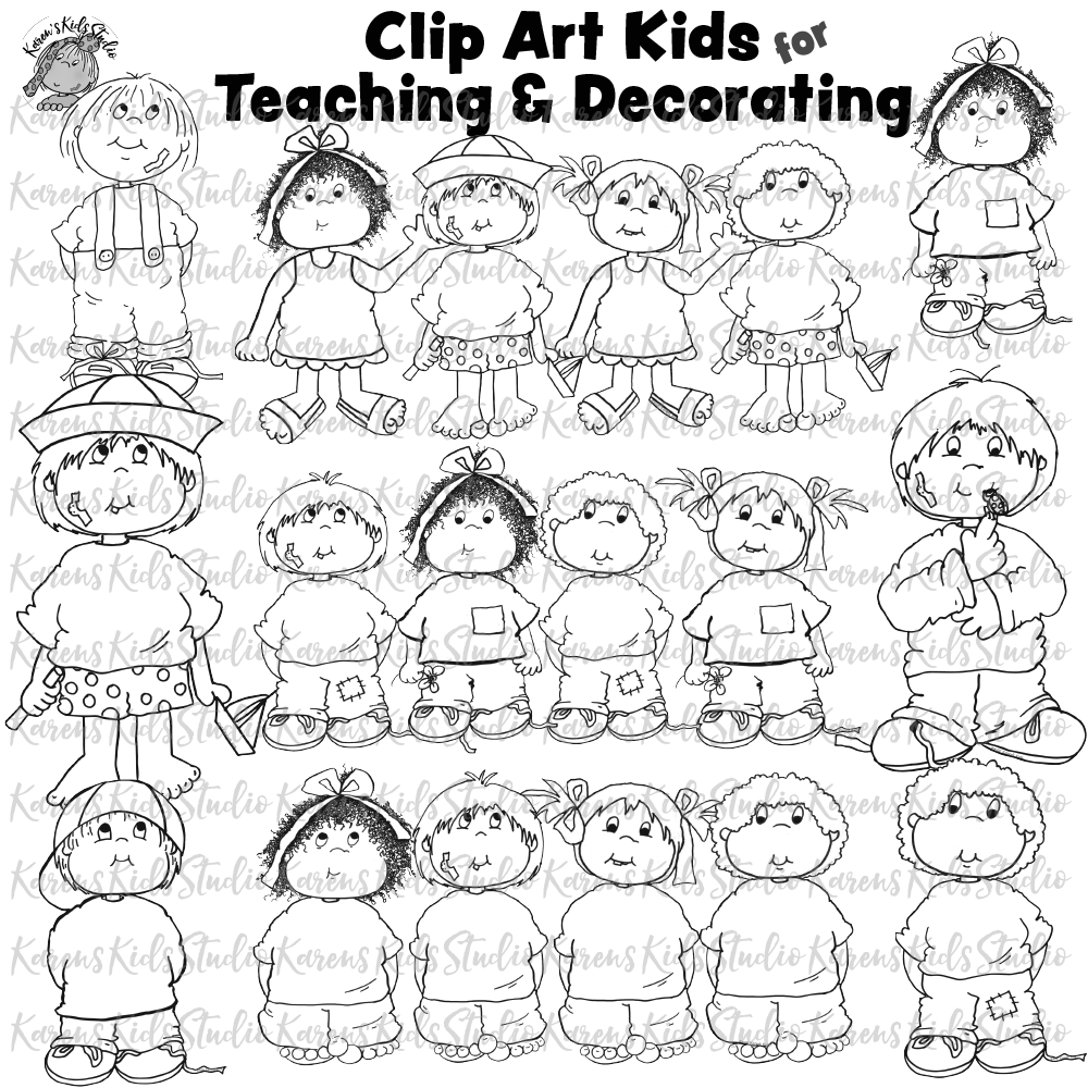 Clipart Kids for Teaching and Decorating (Karen's Kids Clipart)