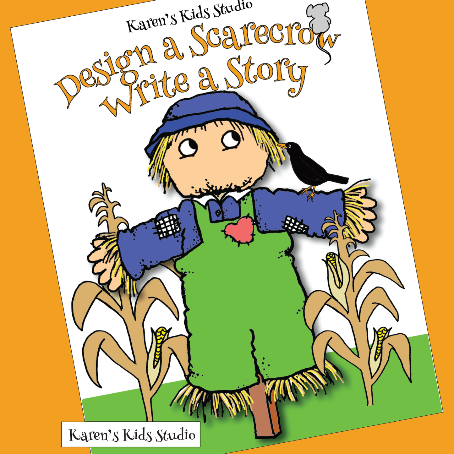 Read Write Color FALL SCARECROW Worksheets (Karen's Kids Printables)
