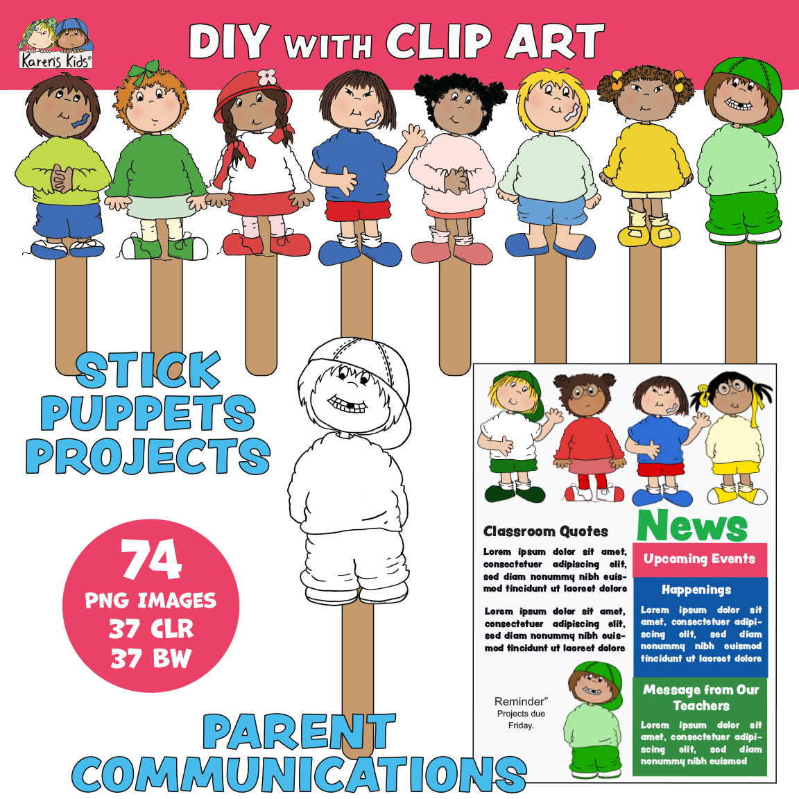 Clip Art Kids You Know (Karen's Kids Clipart)
