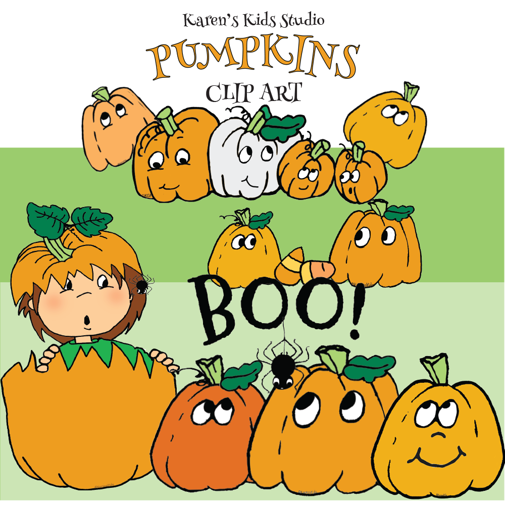 Clipart Pumpkins (Karen's Kids Clipart)