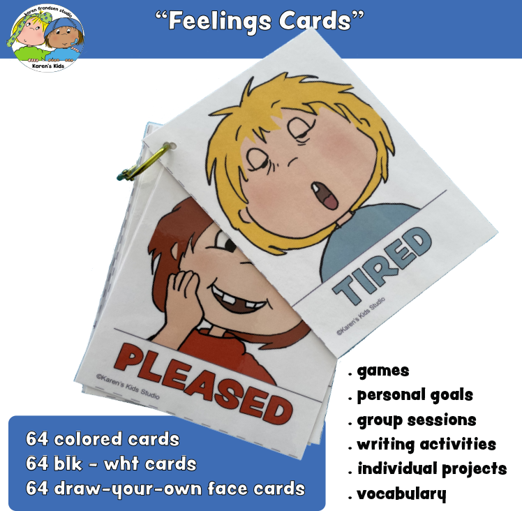 Feelings and Emotions Cards (Karen's Kids Printables)