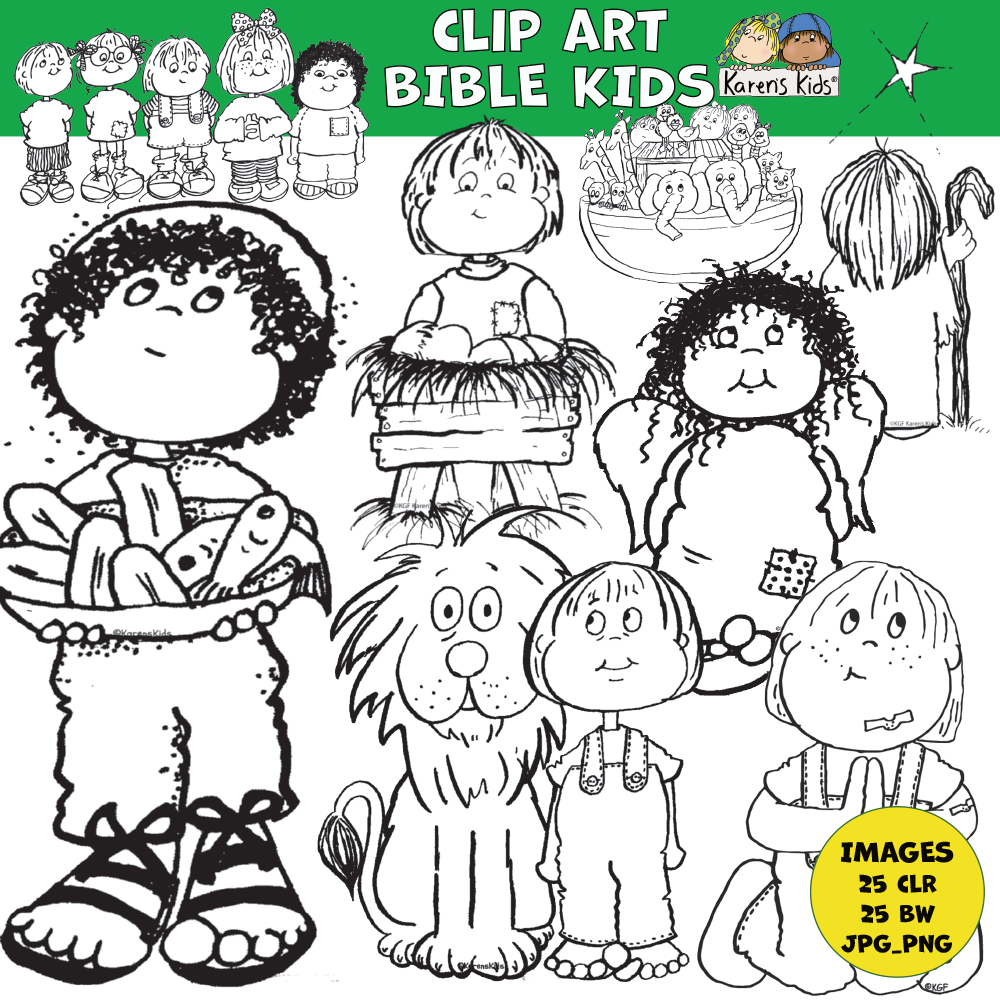 Clipart Bible Kids (Karen's Kids Clipart)