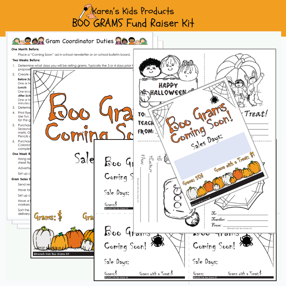Boo Gram Fundraiser kit for schools and organizations