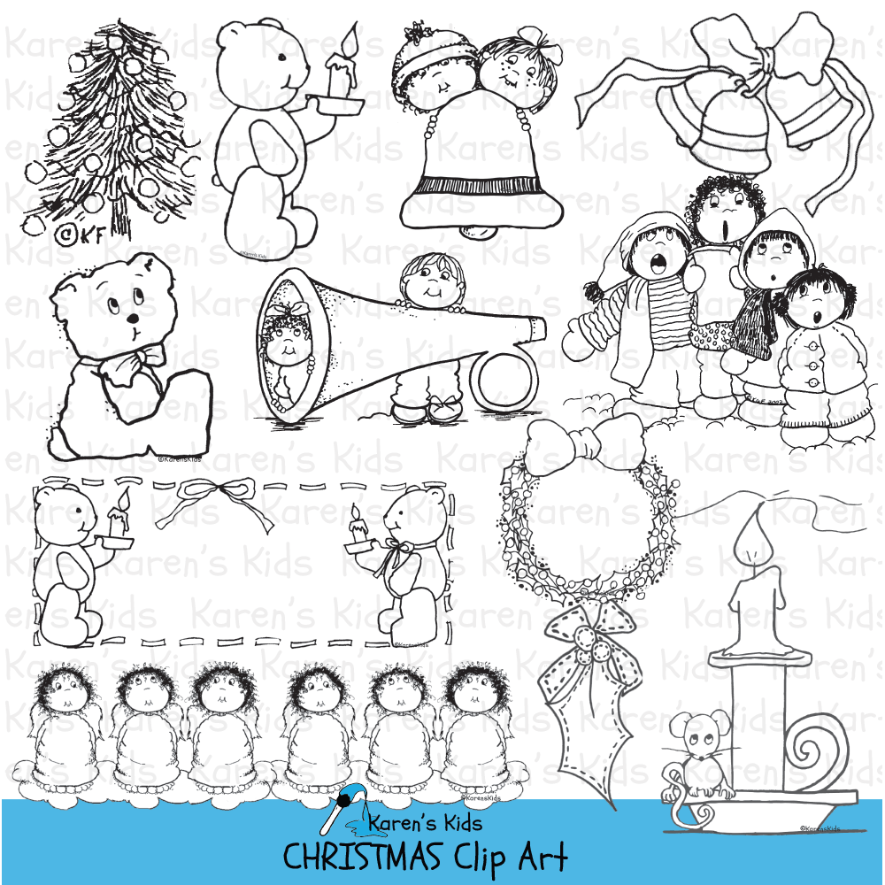 Clipart Christmas and Kids Clipart (Karen's Kids Clipart)