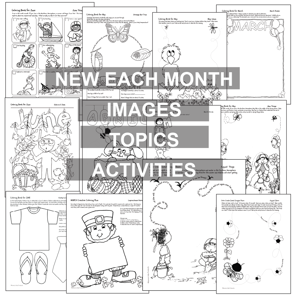 Color Activity Book for December 3rd-5th (Printable)