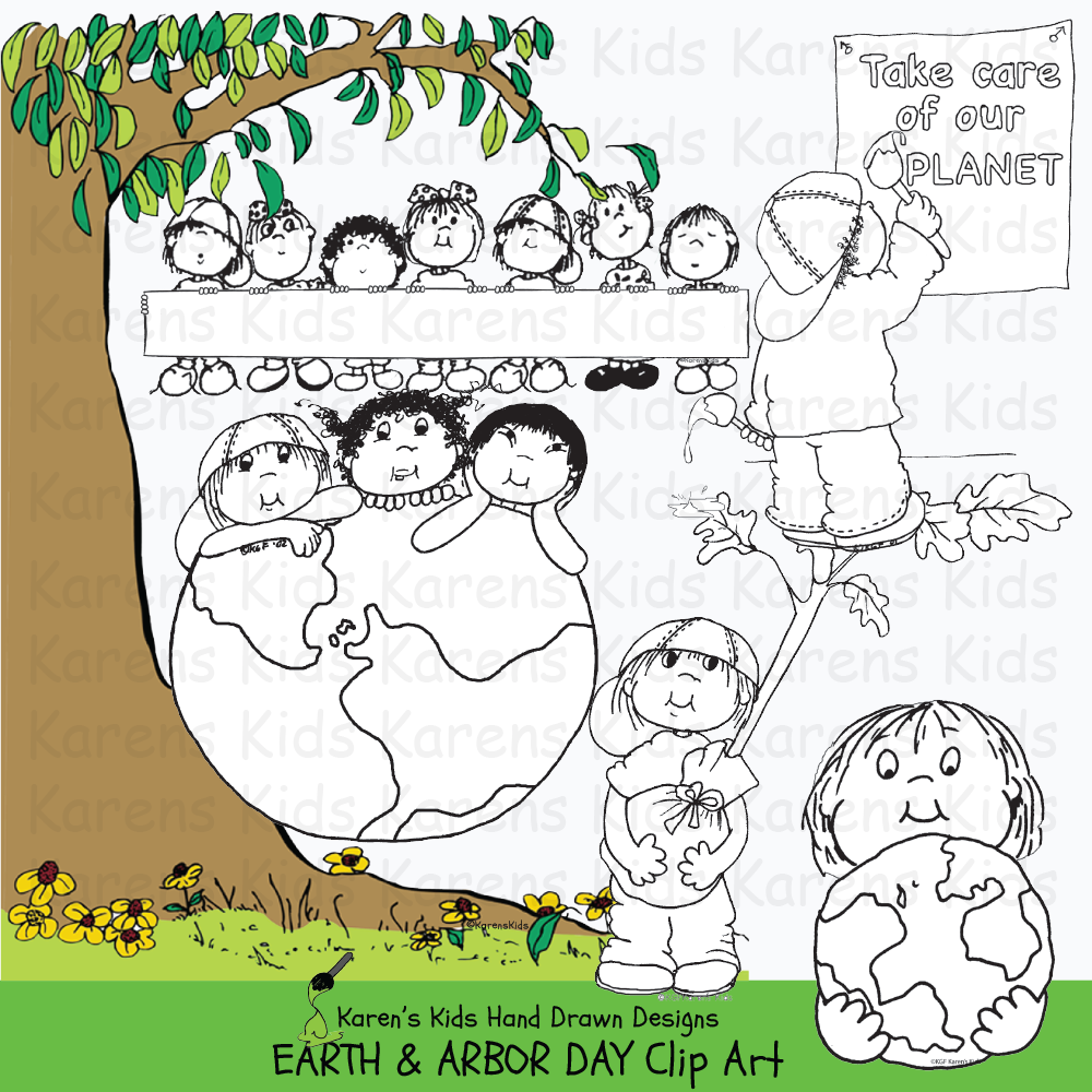 Earth Day Arbor Day clip art