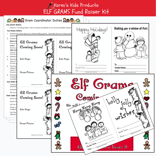 Elf Gram Fundraiser kit for schools and organizations