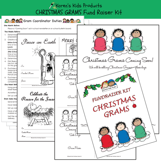 Fundraiser Kits ANGEL_CHRISTMAS GRAMS Editable Printables