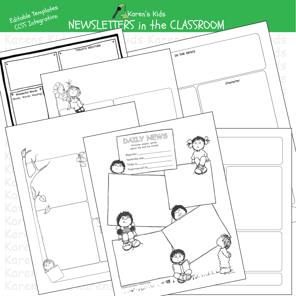 Newspapers in the classroom printables