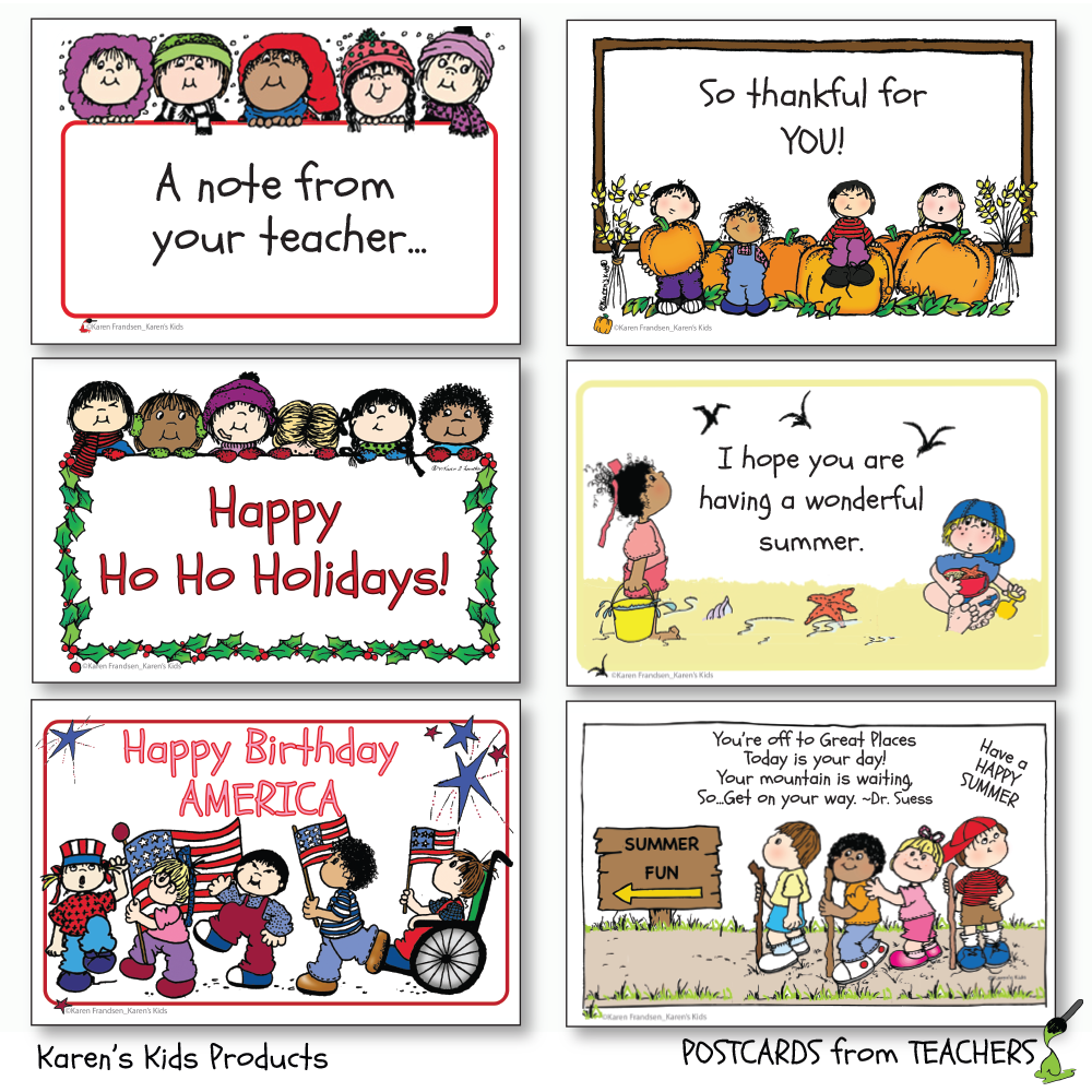 Postcards from Teachers 2_Editable Ready to Print
