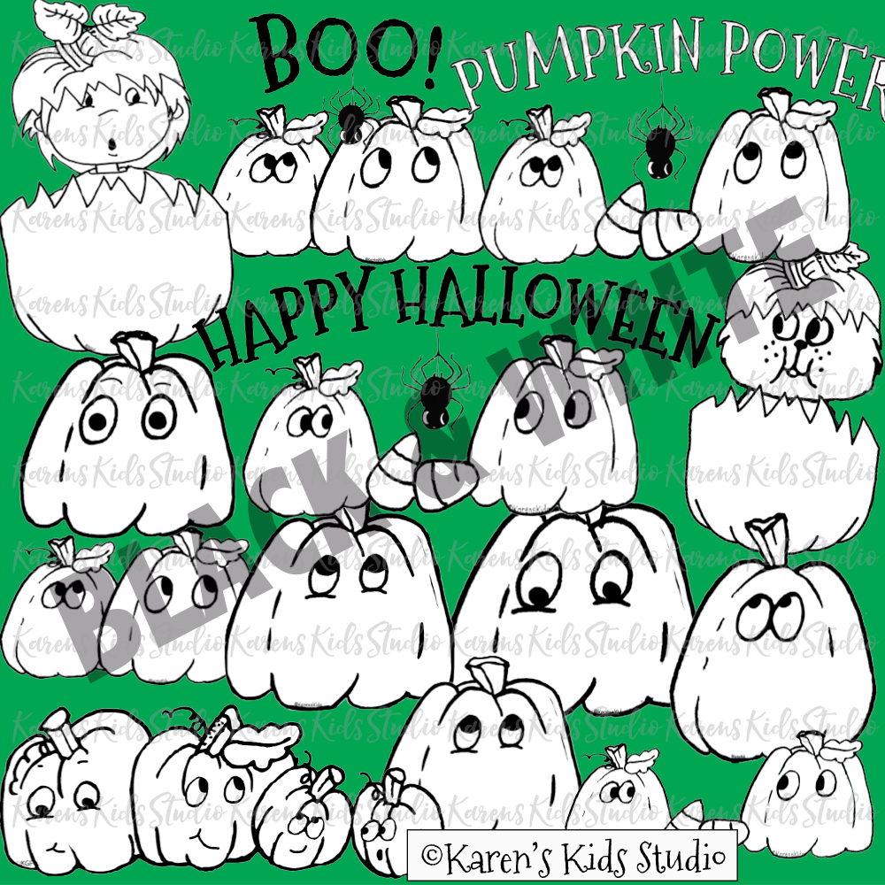 Clipart Pumpkins (Karen's Kids Clipart)