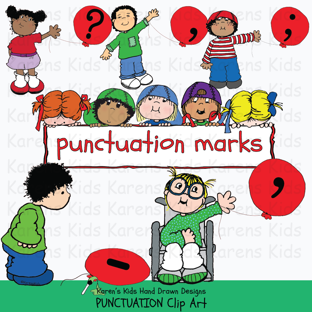 Punctuation clip art from Karen's Kids.