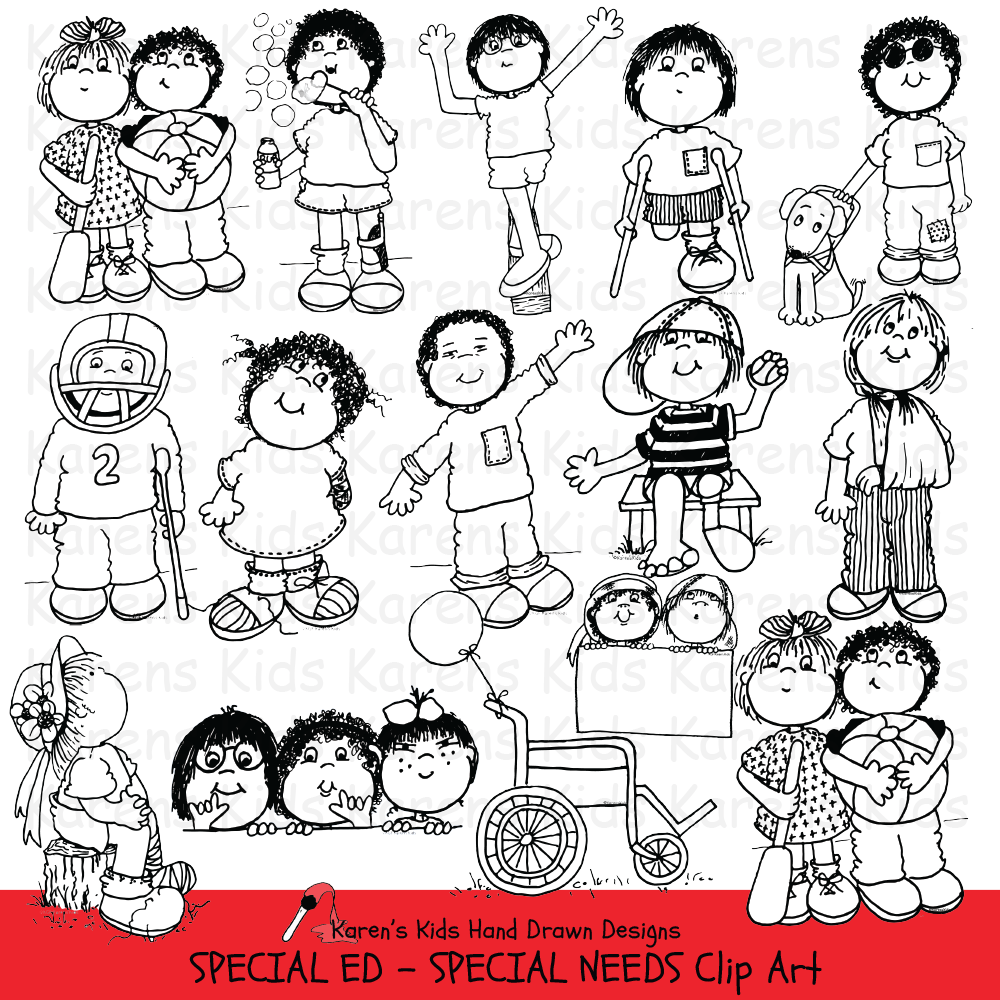 Clip Art Special Ed & Special Needs Kids