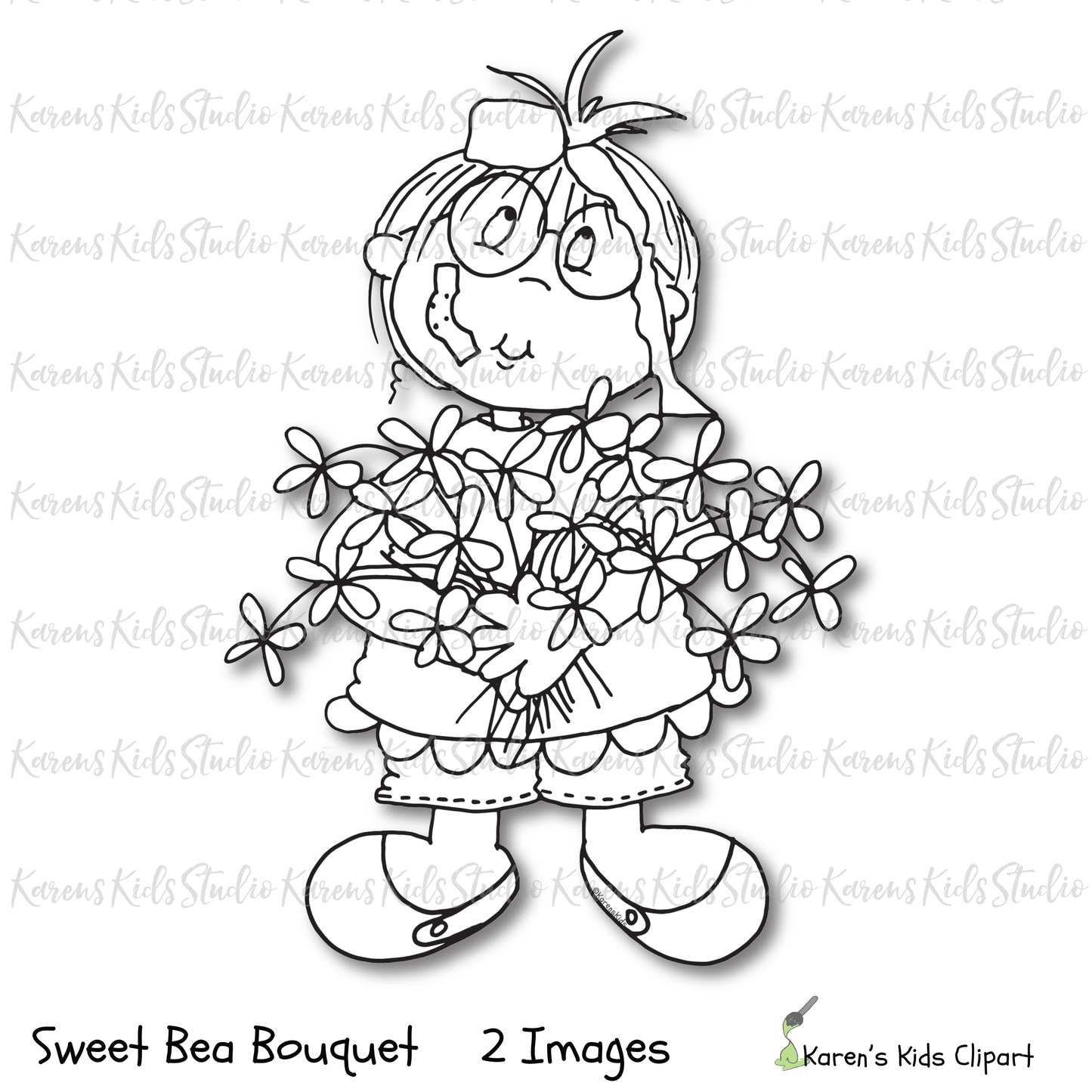 Digital Stamp - Sweet Bea's Bouquet