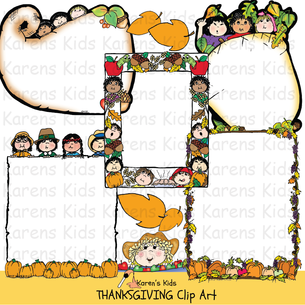 Clip Art Thanksgiving Clipart 1 (Karen's Kids Clipart)